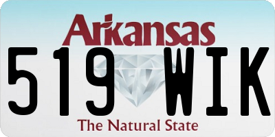 AR license plate 519WIK