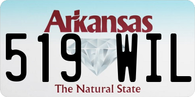 AR license plate 519WIL