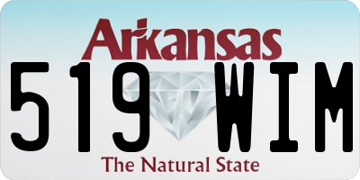 AR license plate 519WIM