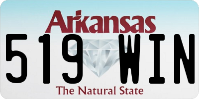 AR license plate 519WIN