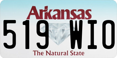 AR license plate 519WIO