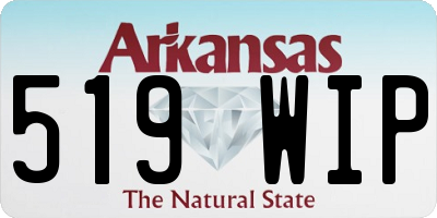 AR license plate 519WIP