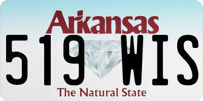 AR license plate 519WIS