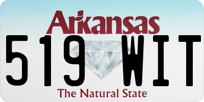 AR license plate 519WIT
