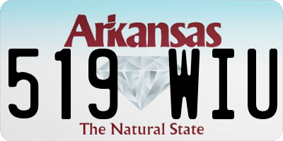 AR license plate 519WIU