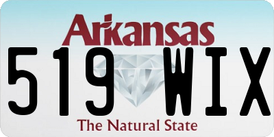 AR license plate 519WIX