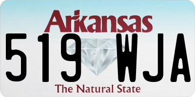 AR license plate 519WJA