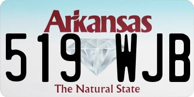 AR license plate 519WJB