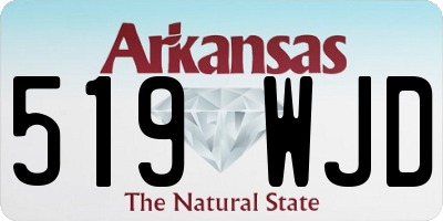 AR license plate 519WJD