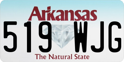 AR license plate 519WJG