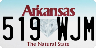 AR license plate 519WJM