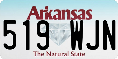 AR license plate 519WJN