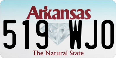 AR license plate 519WJO