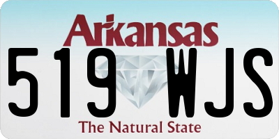 AR license plate 519WJS