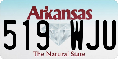 AR license plate 519WJU