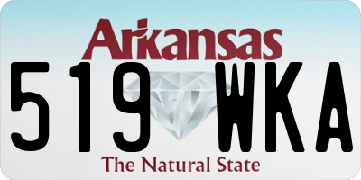 AR license plate 519WKA