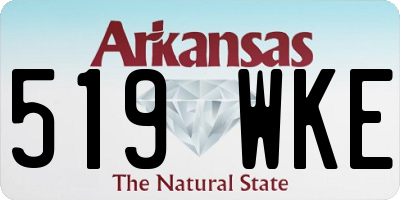 AR license plate 519WKE