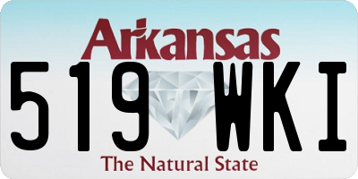 AR license plate 519WKI