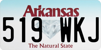 AR license plate 519WKJ