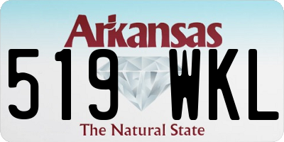AR license plate 519WKL