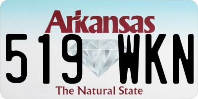 AR license plate 519WKN