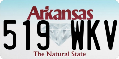 AR license plate 519WKV