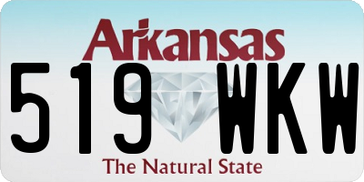 AR license plate 519WKW