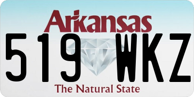 AR license plate 519WKZ