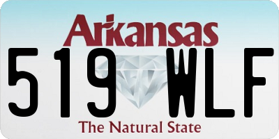 AR license plate 519WLF