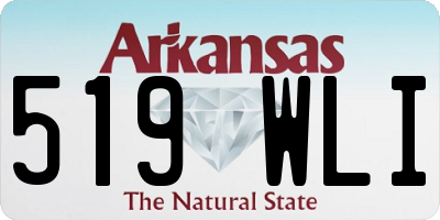 AR license plate 519WLI