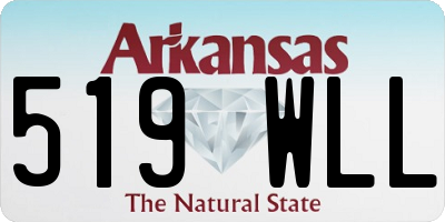 AR license plate 519WLL