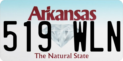 AR license plate 519WLN