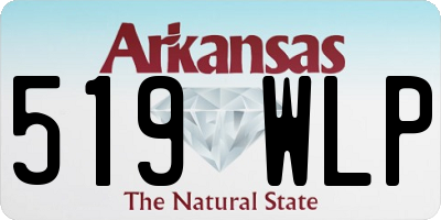 AR license plate 519WLP