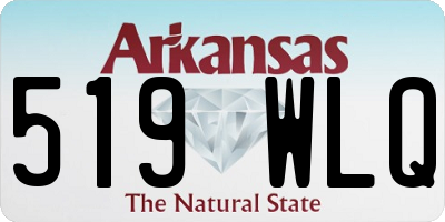 AR license plate 519WLQ