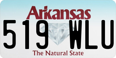 AR license plate 519WLU