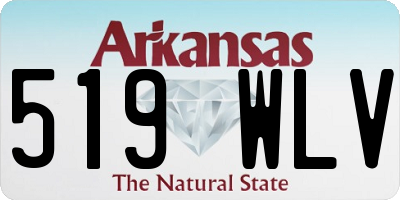 AR license plate 519WLV
