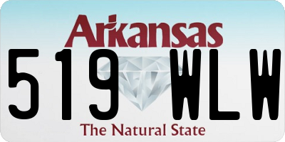 AR license plate 519WLW