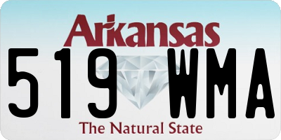 AR license plate 519WMA