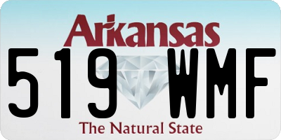 AR license plate 519WMF