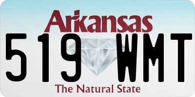 AR license plate 519WMT