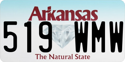 AR license plate 519WMW