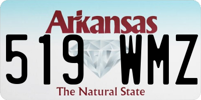 AR license plate 519WMZ