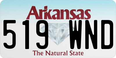 AR license plate 519WND