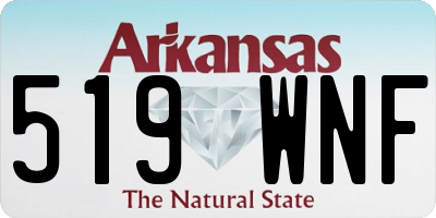 AR license plate 519WNF