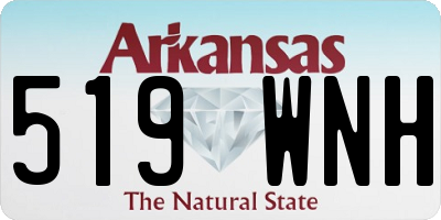 AR license plate 519WNH