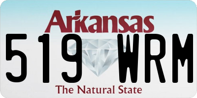 AR license plate 519WRM