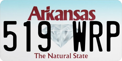 AR license plate 519WRP