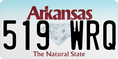 AR license plate 519WRQ