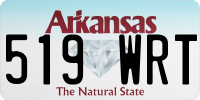 AR license plate 519WRT