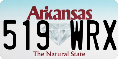 AR license plate 519WRX